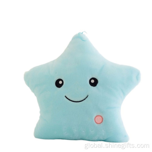 Stuffed Doll Star Cushion Colorful Glowing Pillow Plush Doll Supplier